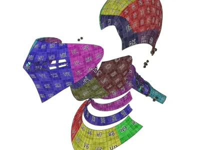 Italian renaissance inspired fantasy helmet Free low-poly 3D model