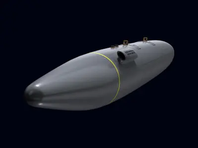 Electronic Support Jammer for Rafale 3D model