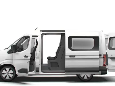 Nissan Interstar L2H2 CrewCab Van HQ Interior 2024 3D model