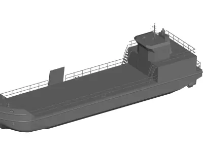 cargo ship 3D model