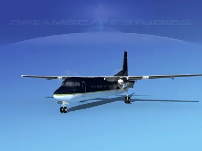 Fokker F-60 Corporate 5 3D model