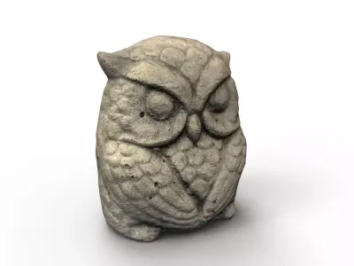 Owl Ornament  Low-poly 3D model