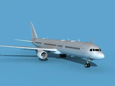 Boeing C-32B V00 Bare Metal 3D model