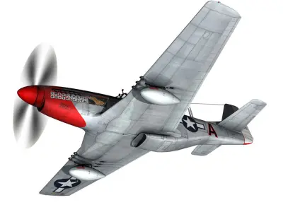 North American P-51D - Ridge Runner III 3D model