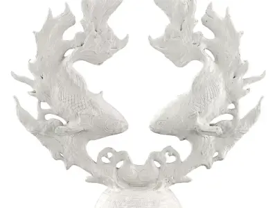 Fish Art Low-poly 3D model