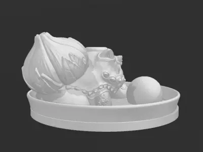 Bulbasaur Backflow Incense Burner Free 3D print model
