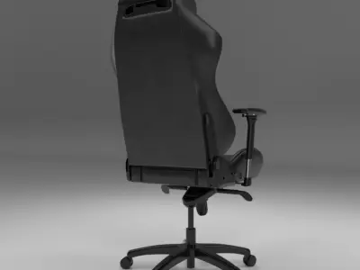 Leather gaming chair for computer DXSEAT 3D model