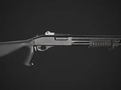 870 MCS Shotgun Low-poly 3D model