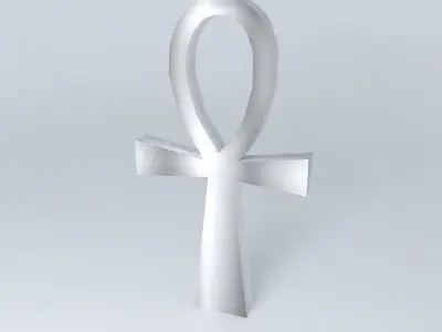Ankh - Egyptian religious symbol Free 3D model