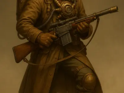 Steampunk Military Scout 3D print model