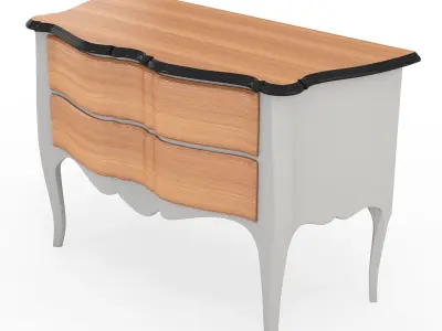 BAROQUE DRESSER OR CHEST OF DRAWERS Free 3D model