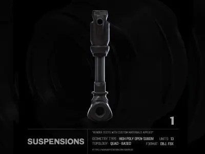 13 Suspensions SUBD 3D model