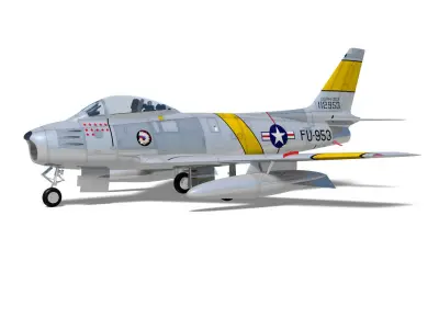 North American F-86 F Sabre  3D model