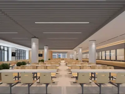 Dining Hall 3D model