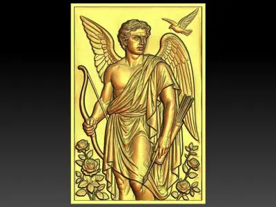 1 Roman God CNC Relief Model 3D print model