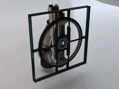 Sci-Fi Motion Platform 02 Low-poly 3D model