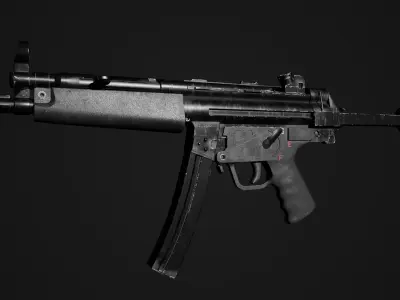 MP5 Full detailed 4K textures 3D model