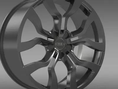 Audi R8 V10 spyder 2013 rim 3D model