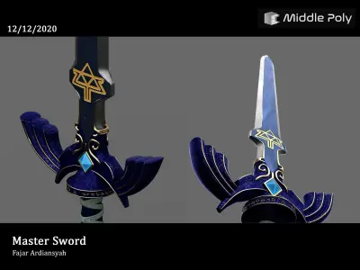 Master Sword Original Concept Free low-poly 3D model
