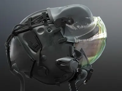 FLIGHT SUIT F35 Helmet 3D model
