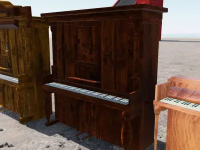 old pianos Free 3D model