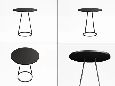 Free Modern Black Table Free low-poly 3D model