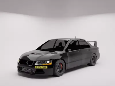 Mitsubishi evo 7 3D model