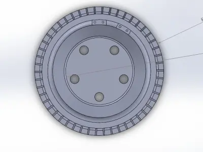 drum brake wheel 3D print model