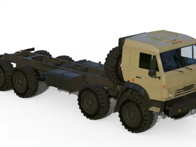 Kamaz-6350 Heavy utility truck 3D model