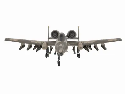 Aircraft02 military jet 3D model