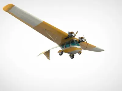 Ultraflight Lazair airplan 3D model