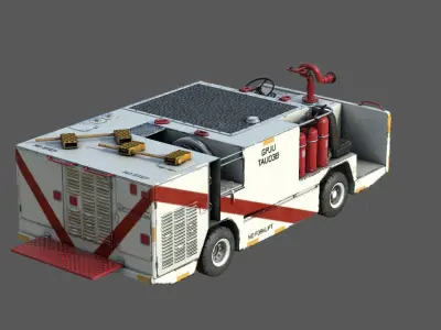 P25 fire engine 3D model