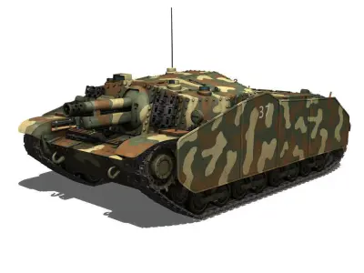43M Zrinyi II - Hungarian Assault Gun - 3rd Battery 37 3D model