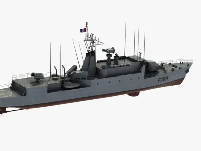 A69 type Avisos Corvette 3D model