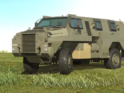 JGSDF MRAP Bushmaster 3D model