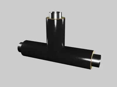 Fittings for insulated pipes 3D model