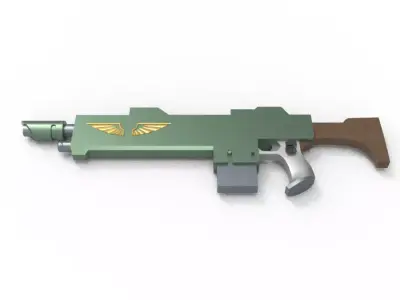 Warhammer 40K - M36 Kantrael Pattern Lasgun 3D model