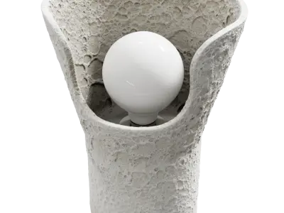  Eno Ceramic Xona Moon Lamp Model, White 