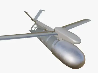 FAB-1500M54 UMPK Russian 1500KG Glide Bomb Game Ready PBR Low-poly 3D model