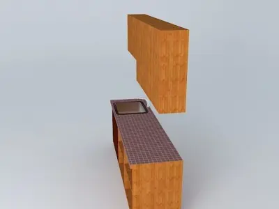 Laundry cabinets for Spanish House Free 3D model