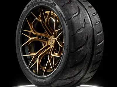 Toyo Proxes R888R 325 30 ZR20 102Y 100AAA 3D model