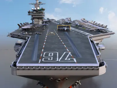 Aircraft Carrier CVN76 USS Ronald Reagan 3D model
