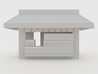 Booth 3 Takoyaki 3D model