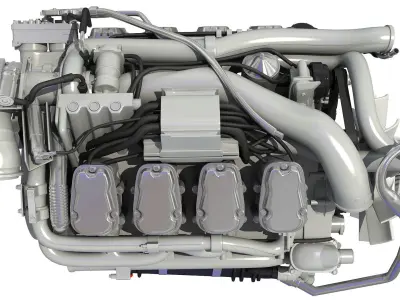 European Diesel Engine 3D model