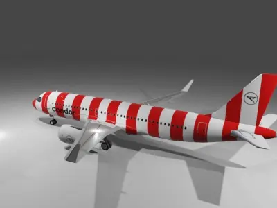 Condor airlines airbus a320neo 3d model Low-poly 3D model