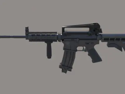 M4A1 Custom Low-poly 3D model