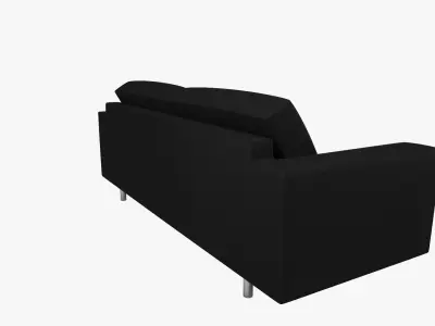 Polo - checkered sofa Free low-poly 3D model
