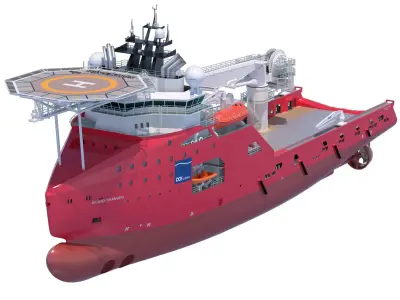 Construction Anchor Handling Vessel SKANDI SKANSEN 3D model