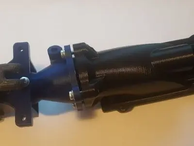 Boat Reversible Water Jet Drive 28 mm 3D print model