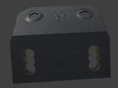 Arisaka Surefire Mlok Light Mounts Low Poly Game Ready 4K 2K Low-poly 3D model